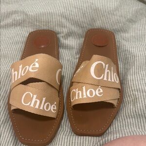 Chloe tan sandals for Women